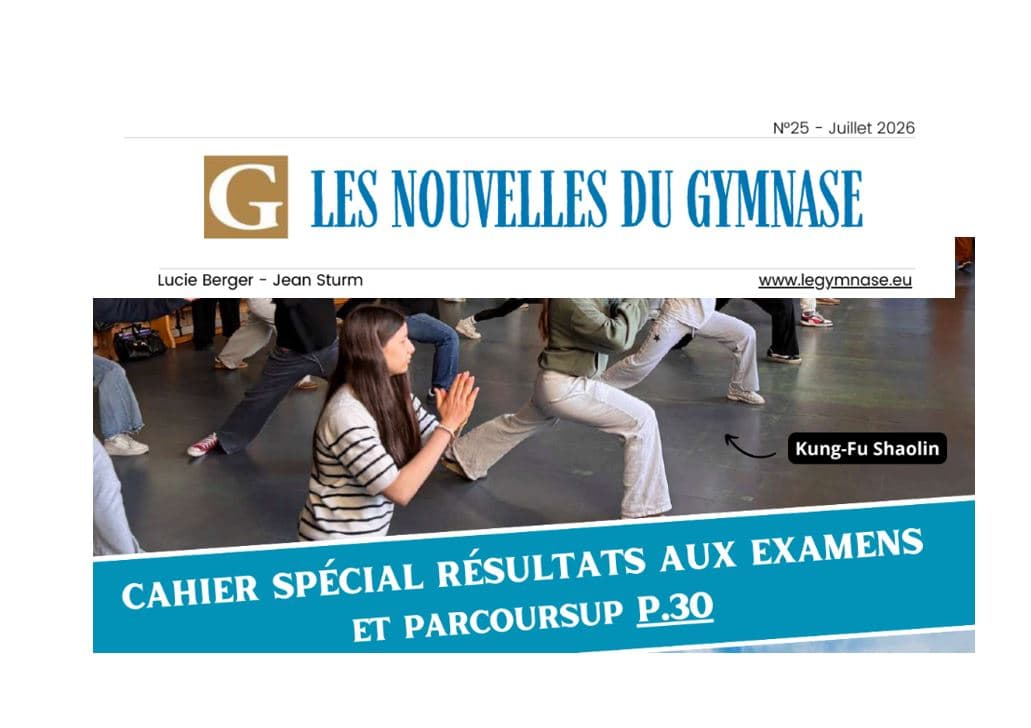 Nouvelles du Gymnase - N° 25
