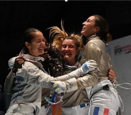 Sara Balzer (Bac 2013) et les Bleues, championnes d'Europe du sabre