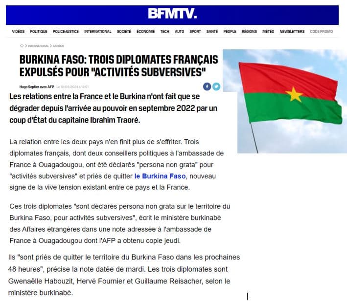 Guillaume Reisacher (bac 2008), présence de la France au Burkina Faso