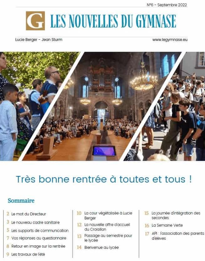 Tout sur la rentrée 2022 au Gymnase